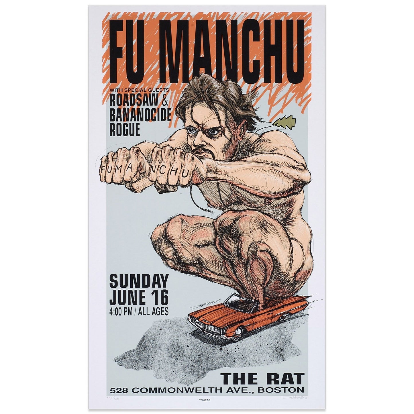 FU MANCHU-1996 THE RAT-BOSTON,  DEREK HESS