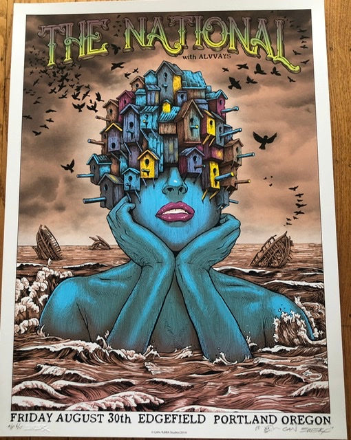 THE NATIONAL w/ ALVVAYS PORTLAND OR 2019 EMEK & GAN