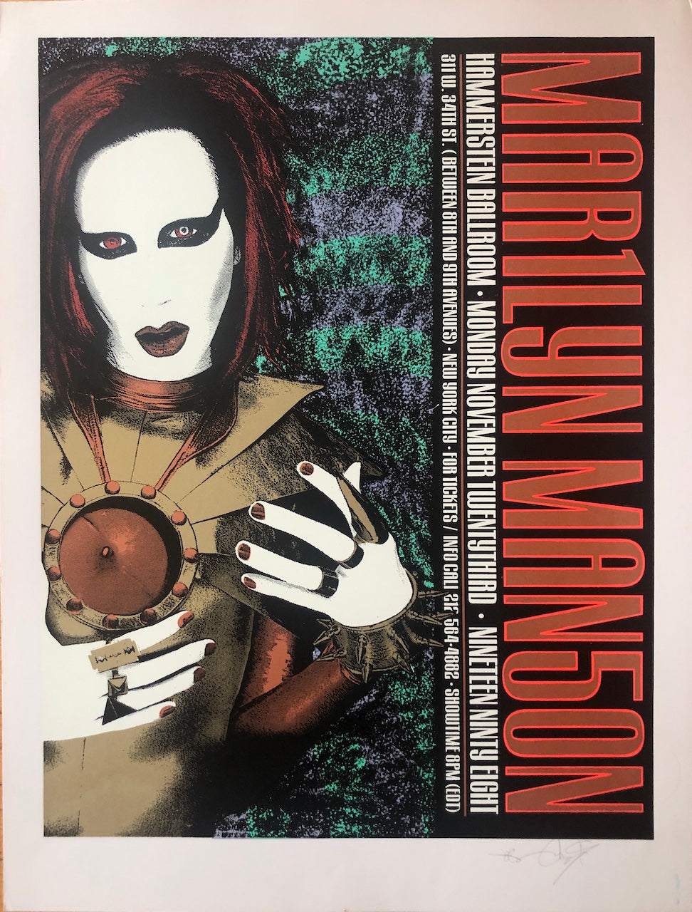 MARILYN MANSON NYC 1998