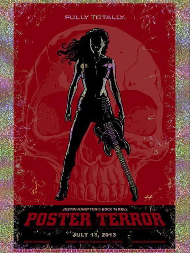 POSTER TERROR-JUSTIN HAMPTON 07/13.2013 CALAMITY JANE’S, SEATTLE, WA