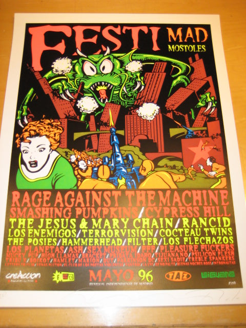 RAGE AGAINST THE MACHINE FESTI MAD MOSTOLES 1996 TAZ – Off The