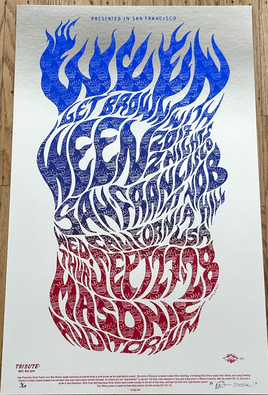 WEEN SAN FRANCISCO 2017 EMEK MASONIC AUFIYOTIUM