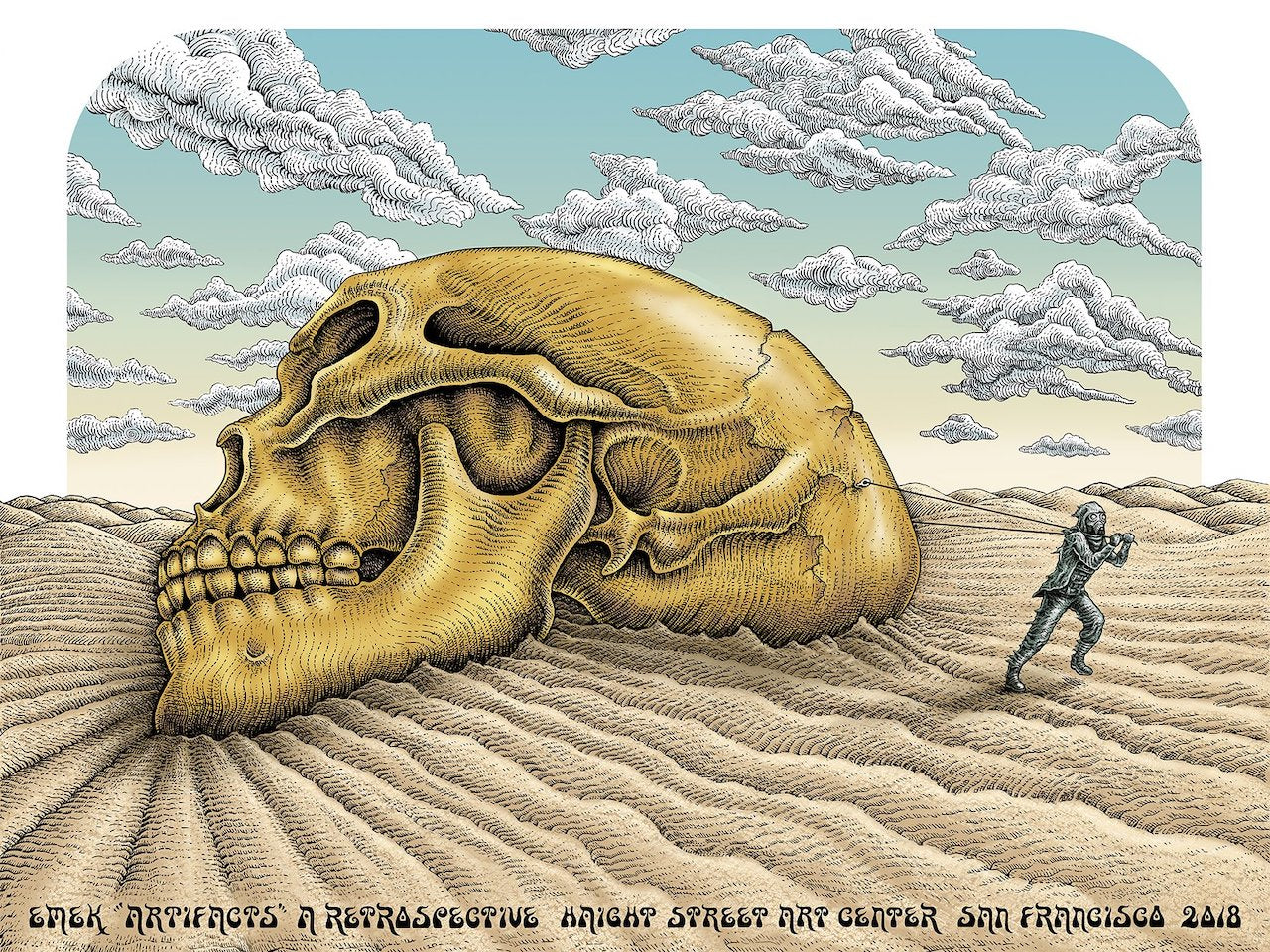 "ARTIFACTS” POSTER SAN FRANCISCO 2018 EMEK