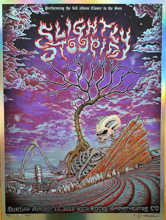 SLIGHTLY STOOPID “CLOSER TO THE SUN” PURPLE FOIL, RED ROCKS, CO., 8/2023
