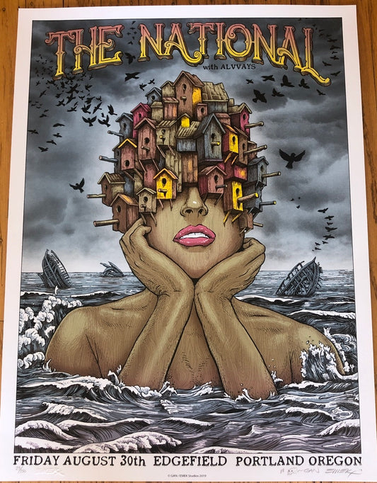 THE NATIONAL w/ ALVVAYS PORTLAND OR 2019 EMEK & GAN