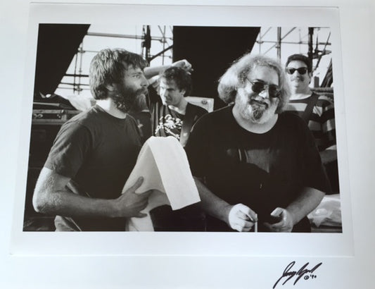 BRENT & JERRY BACKSTAGE LAGUNA SECA 1987 SPAGNOLI