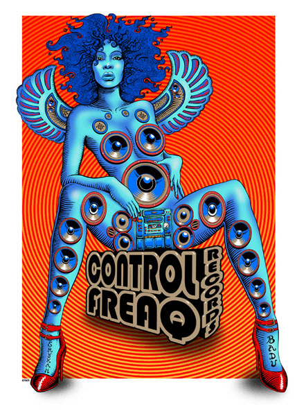 ERYKAH BADU CONTROL FREAQ RECORDS SPEAKER GIRL 2008 EMEK