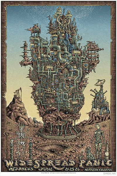 WIDESPREAD PANIC RED ROCKS 2016 EMEK
